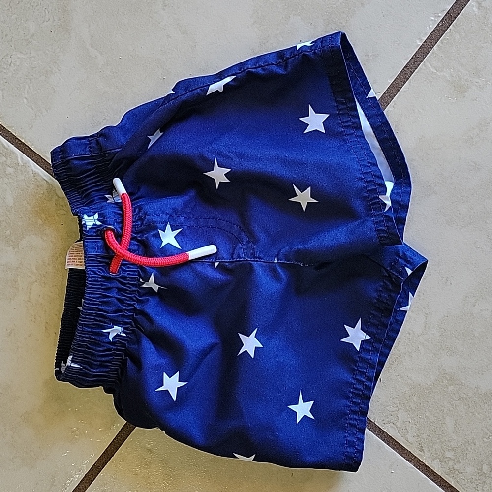 Star spangled swim shorts